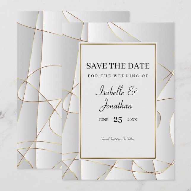 Invitation Art déco (Devant / Derrière)