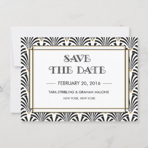 Invitation Art Déco de mise en garde