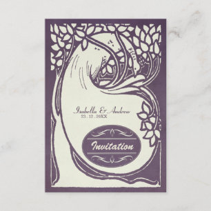 Invitation Art déco de Peacock