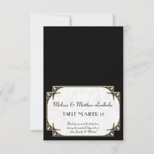Invitation Art Déco Grande Gatsby Style Typographie en dentel