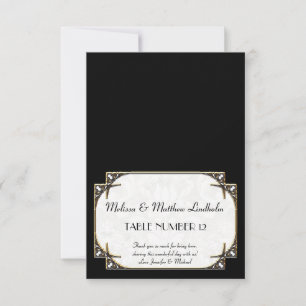 Invitation Art Déco Grande Gatsby Style Typographie en dentel