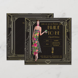 Invitation Art Déco Great Gatsby Roaring 20s Fête des mariées
