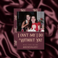 Art déco Nouveau | Burgundy Blush Maid of Honor