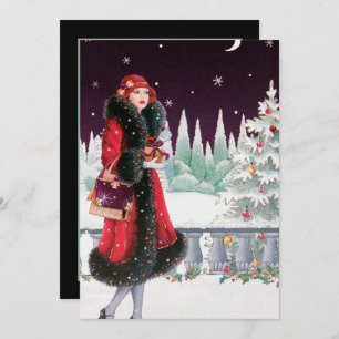 Invitation art déco rétro vintage ajouter des informations