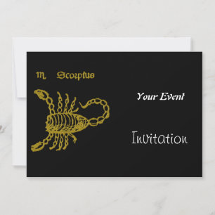Invitation Art Déco Scorpio Party