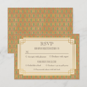 Invitation Art déco Vintage rsvp