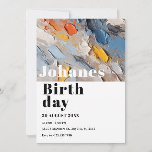 Invitation Art minimaliste moderne