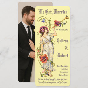 Invitation Art nouveau de l'ère victorienne rétro