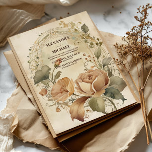 Invitation Art nouveau mariage de automne