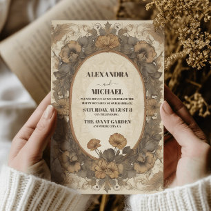 Invitation Art nouveau mariage de automne