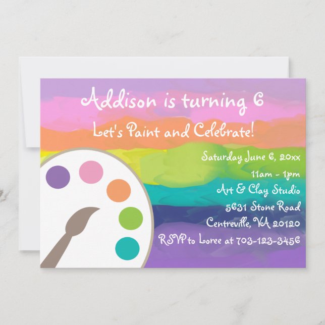 Invitation Art Party (Devant)