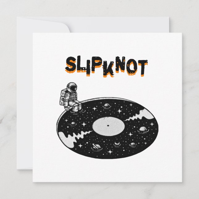 Invitation art visuel slipknot (Devant)
