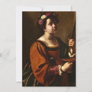 Invitation Artemisia Gentileschi - Saint Lucy