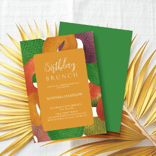 Invitation Artiste moderne Automne Colorful Motif Anniversair