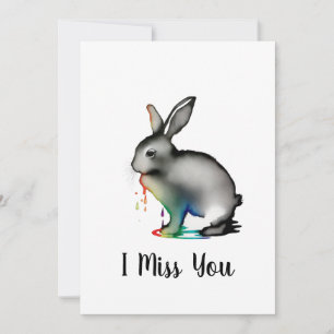 Invitation Artistic Rabbit CArd