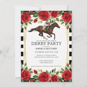Invitation artistique pour une soirée de Derby de