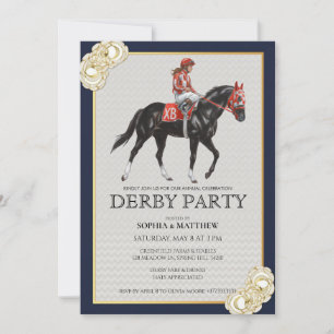 Invitation artistique pour une soirée Derby de cou