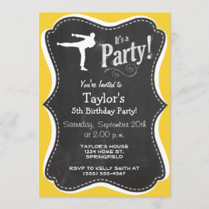 Invitation Arts martiaux jaunes