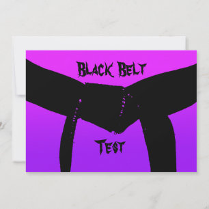 Invitation Arts Martiaux - Promotion de la ceinture noire Tes