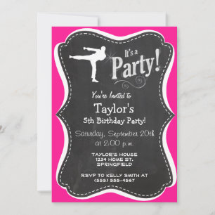 Invitation Arts martiaux roses