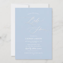 ArtsApp élégante calligraphie Baby shower Bleu béb