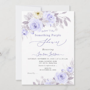 Invitation ArtsApp H2 Dusty Purple Rose Fête des mariées
