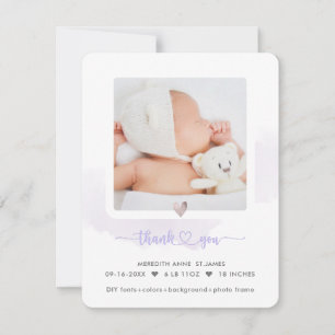 Invitation ArtsApp H2 Merci de douche+Faire-part de naissance