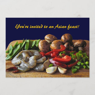 Invitation asiatique de frites