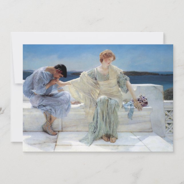 Invitation Ask Me No More par Alma Tadema, Mariage (Devant)