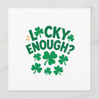 Invitation Assez chanceux ? Amusant St. Patrick  