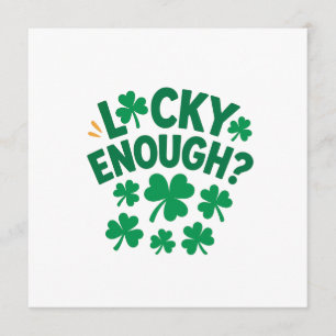 Invitation Assez chanceux ? Amusant St. Patrick's Day  