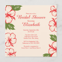 Invitation assez tropicale de Fête de la mariée de