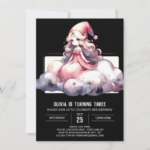 Invitation Assistant Coupe d'aquarelle Anniversaire