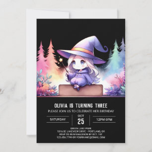 Invitation Assistant de fille minimaliste Anniversaire