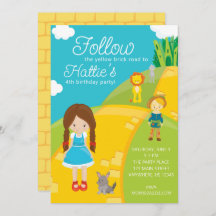 Assistant de la route de briques jaunes d'Oz Anniv