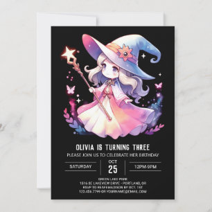 Invitation Assistant d'enchantement mignon Anniversaire