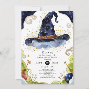 Invitation Assistant Magie Boho simple Anniversaire