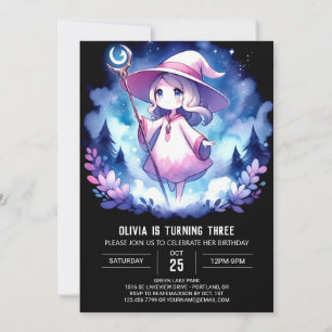 Invitation Assistant Magie imprimable Anniversaire