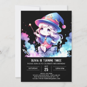 Invitation Assistant mystique adorable Anniversaire
