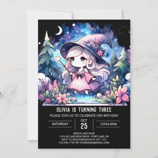 Invitation Assistant Mystique personnalisé Anniversaire (Devant)