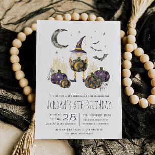 Invitation Assistant Patch citrouille Fête d'anniversaire d'H