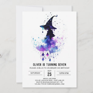 Invitation Assistant Personnalisation de l'aquarelle Annivers
