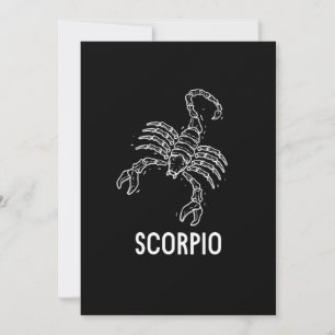 Invitation Astrologie Scorpio Cadeau Anniversaire Signes Zodi