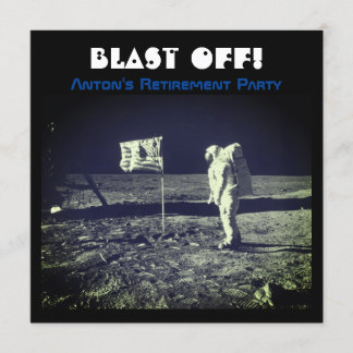 Invitation Astronaute alunissage marche lunaire