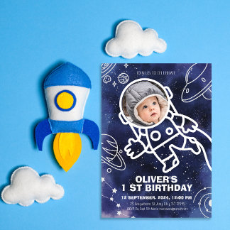 Invitation Astronaute des planètes spatiales 1er anniversaire