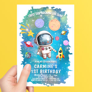 Invitation Astronaute Premier Voyage Autour du Soleil 1er Ann