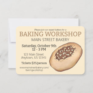 Invitation Atelier de boulangerie juive pour la fabrication d