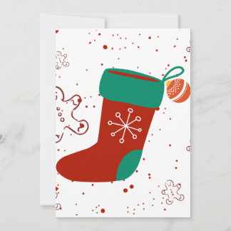 Invitation Atelier de Craft Dodo Chaussette de Noël mignonne