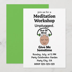 Invitation Atelier de méditation débranché hors de l'esprit