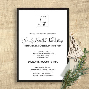 INVITATION ATELIER D'ÉVÉNEMENT EN BOIS RUSTIQUE FONCÉ DE VOTR